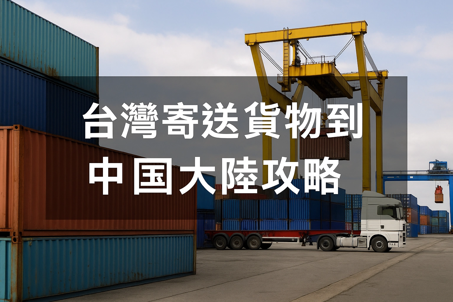 台灣寄送貨物到中國大陸